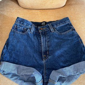 BDG (Urban Outfitters) mom high-waisted denim shorts, size 24